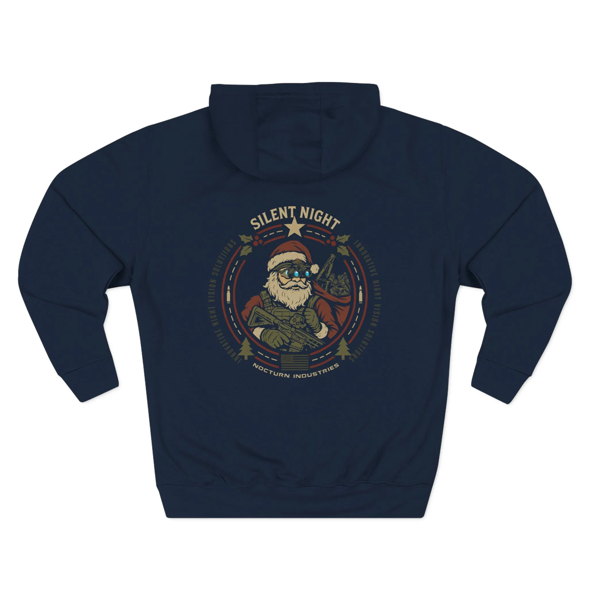 Silent Night Santa Hoodie ALT - Image 4